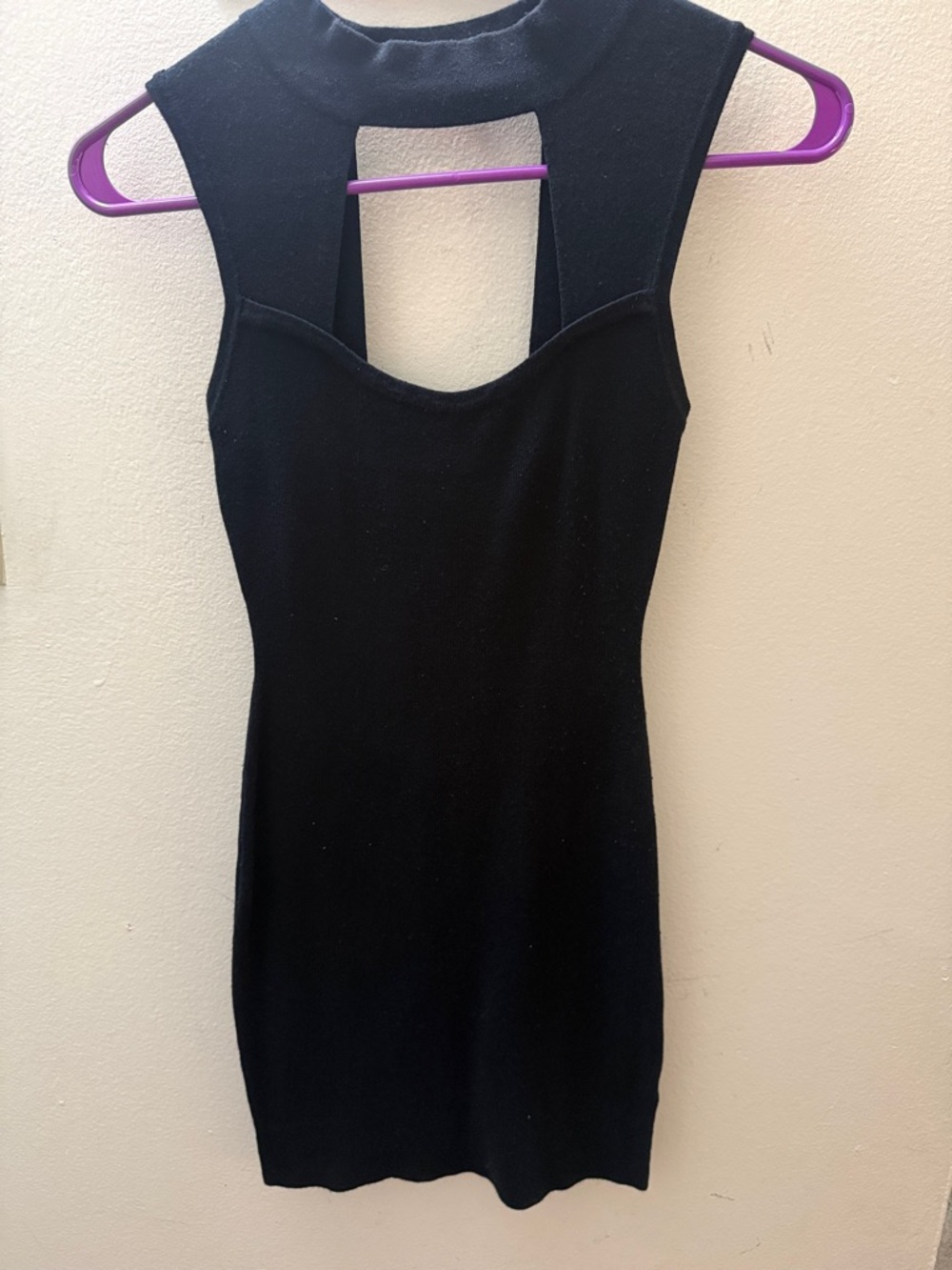 Royalty For Me Black Sleeveless Mini Dress with Back Cutout